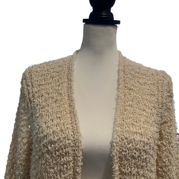 Massimo Dutti cream knit duster cardigan sweater small. - Picture 3 of 4